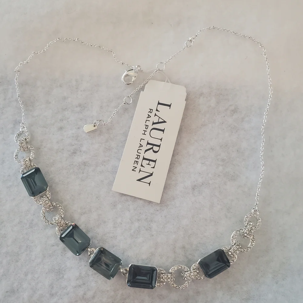 NWT Lauren Ralph Lauren Silver tone Necklace - Picture 2 of 4